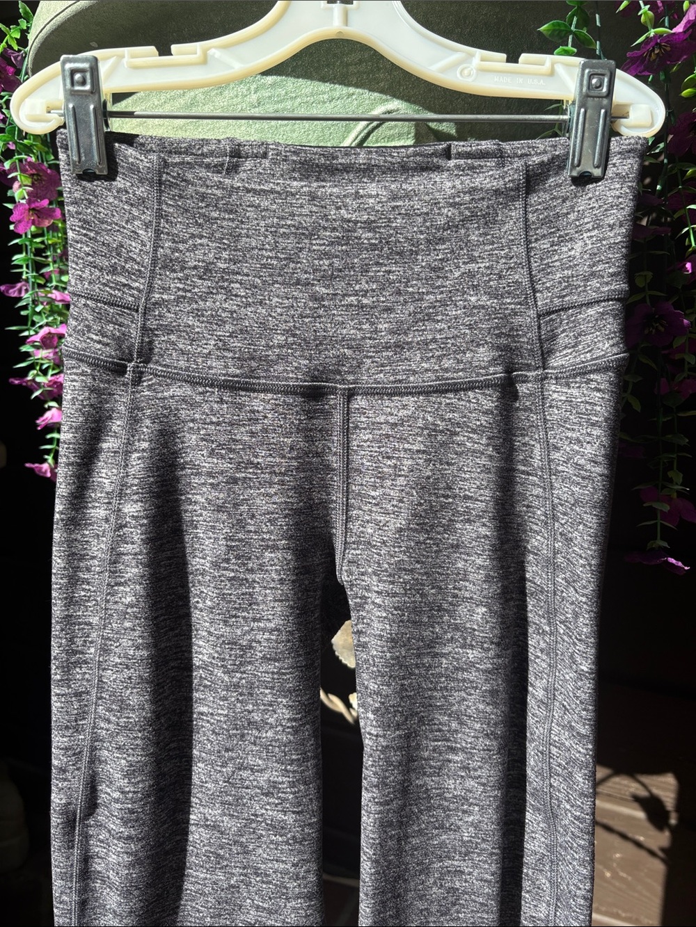 Lululemon Groove Heathered Gray Flared Yoga Pants - Picture 2 of 7